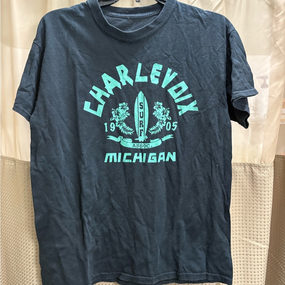 Navy Blue Graphic T-Shirt